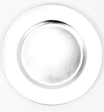 Reflective Silver Plate Charger