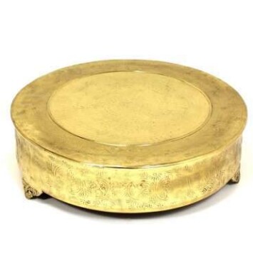 Gold Cake Plateau