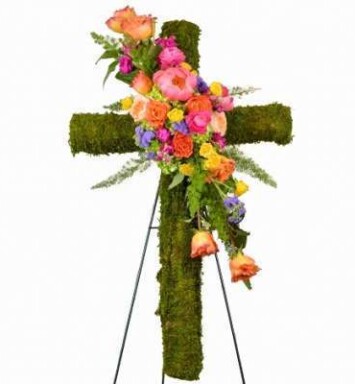 Majestic Collection: Moss Cross Spray Flowers